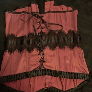 Pink and black Vintage blouse